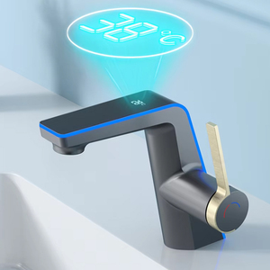Bathroom Hydroelectric LED Intelligent Digital Display Faucet