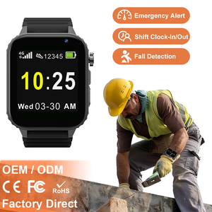 WiFi GPS 4G Enabled Smart Watch for Outdoor Lone Workers with Fall Detection SOS Alarm SMS Notification Watch