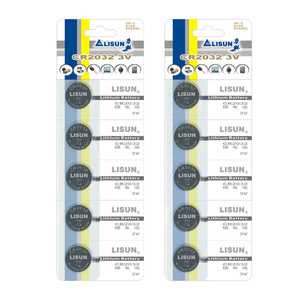 Blister Pack CR2032 3.0V Lithium Button Cell IoT Devices